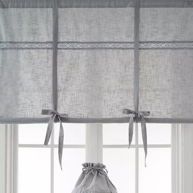 Escolha cortinas curtas para o Windowsill no quarto: 50 melhores opções com fotos 9978_61