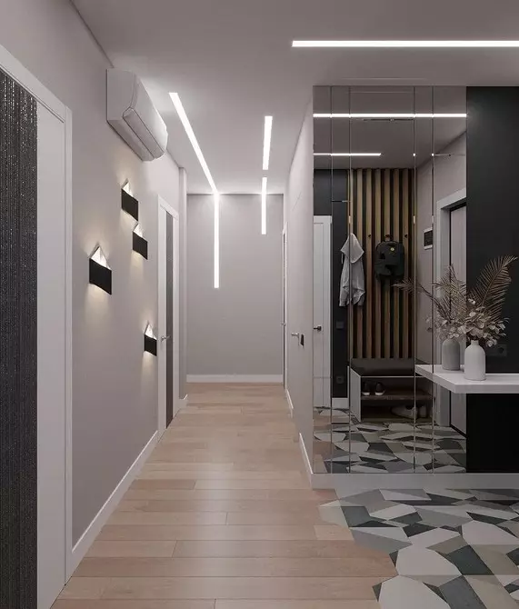 Si të dekoroj korridoret në apartament: 7 ide që i pëlqejnë të gjithë 9995_22