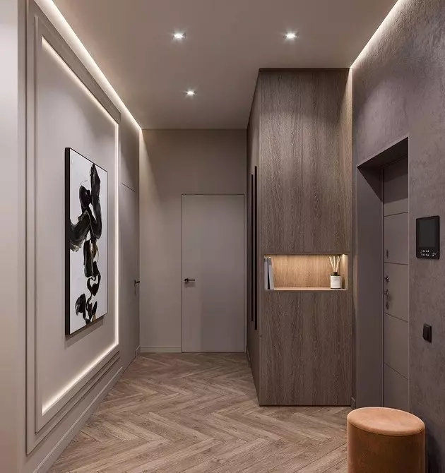 Sådan kan du dekorere korridorerne i lejligheden: 7 ideer, der kan lide alle 9995_38